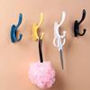 Self-Adhesive Minimalist Wall-Mounted Coat Hooks - No Installation Needed
