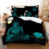 Buddha Duvet Cover Set Queen Size Single Double Bed 220x240cm Twin King Full Bedding Sets Quilt Case Linens 3D HD Pillowcase