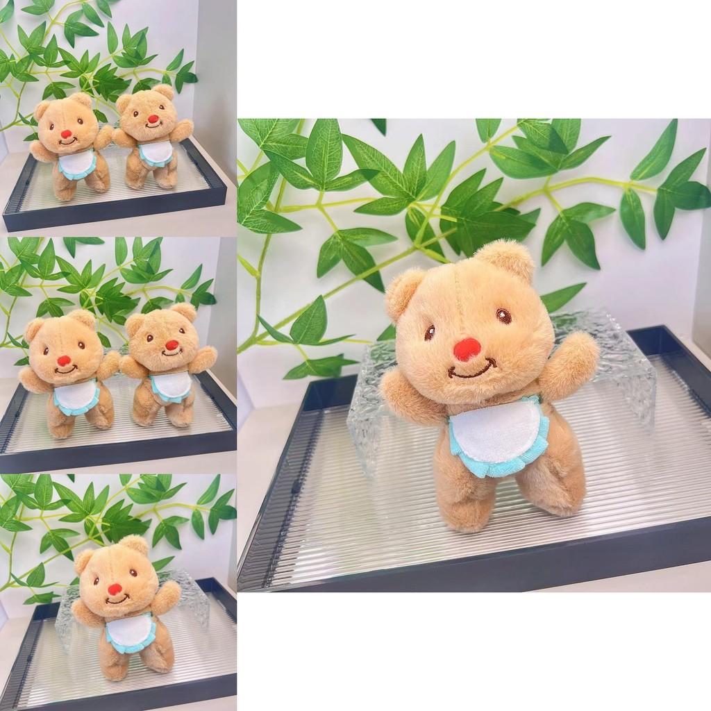 Cute And Cuddly 17cm Butter Yellow Bear Plush Doll Keychain For Students Backpack
