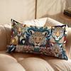 2D Leopard Pattern Decorative Pillowcase Suitable For Sofa Bedroom Car Pillow Cover Cushion Rectangular Back Cushion