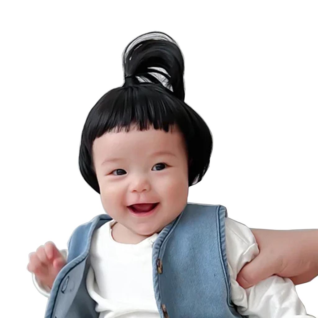 Stylish Hair Accessories for 1-3 Years Kids Lovely Baby Cosplay Hat Wig Headwear Cap Hairpiece Cute Photography Props