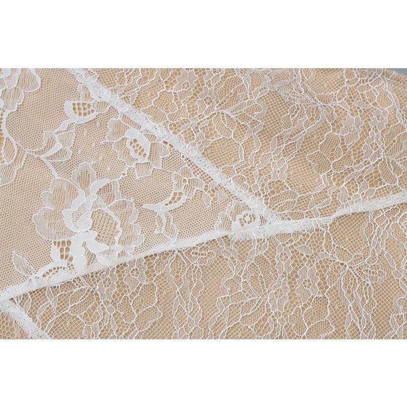 Women's Spring Sexy Strapless Splicing Lace Tall Slim Slit Long Dress