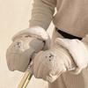 Windproof Children's Stroller Handmuffs Outdoor Sports Mittens Cute Bear Hand Warmers Scooter Gloves for Winter Season