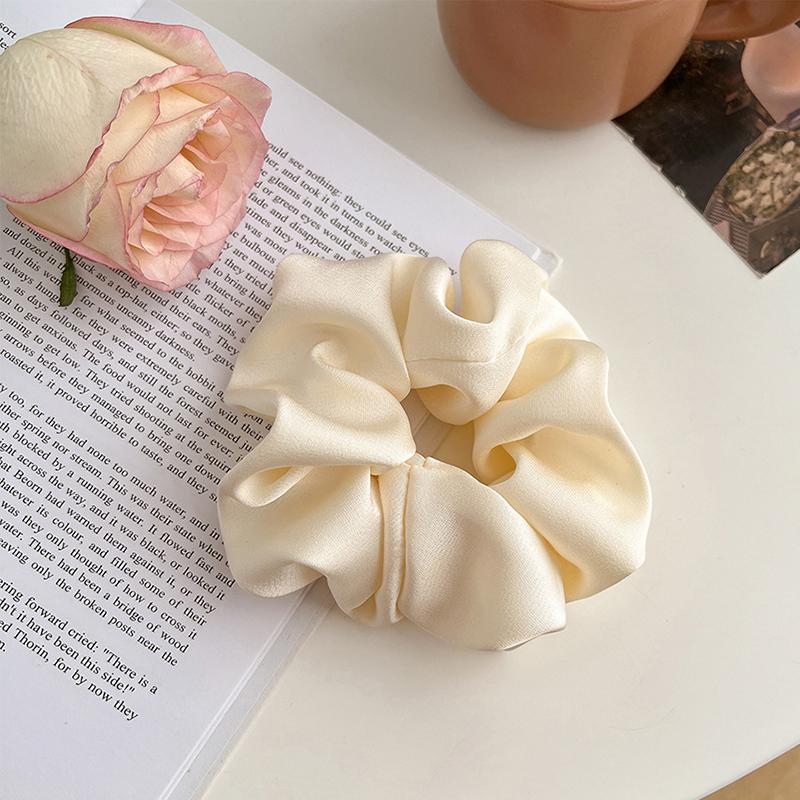 Women Silk Scrunchie Elastic Handmade Multicolor Hair Band Ponytail Holder Headband Hair Accessories
