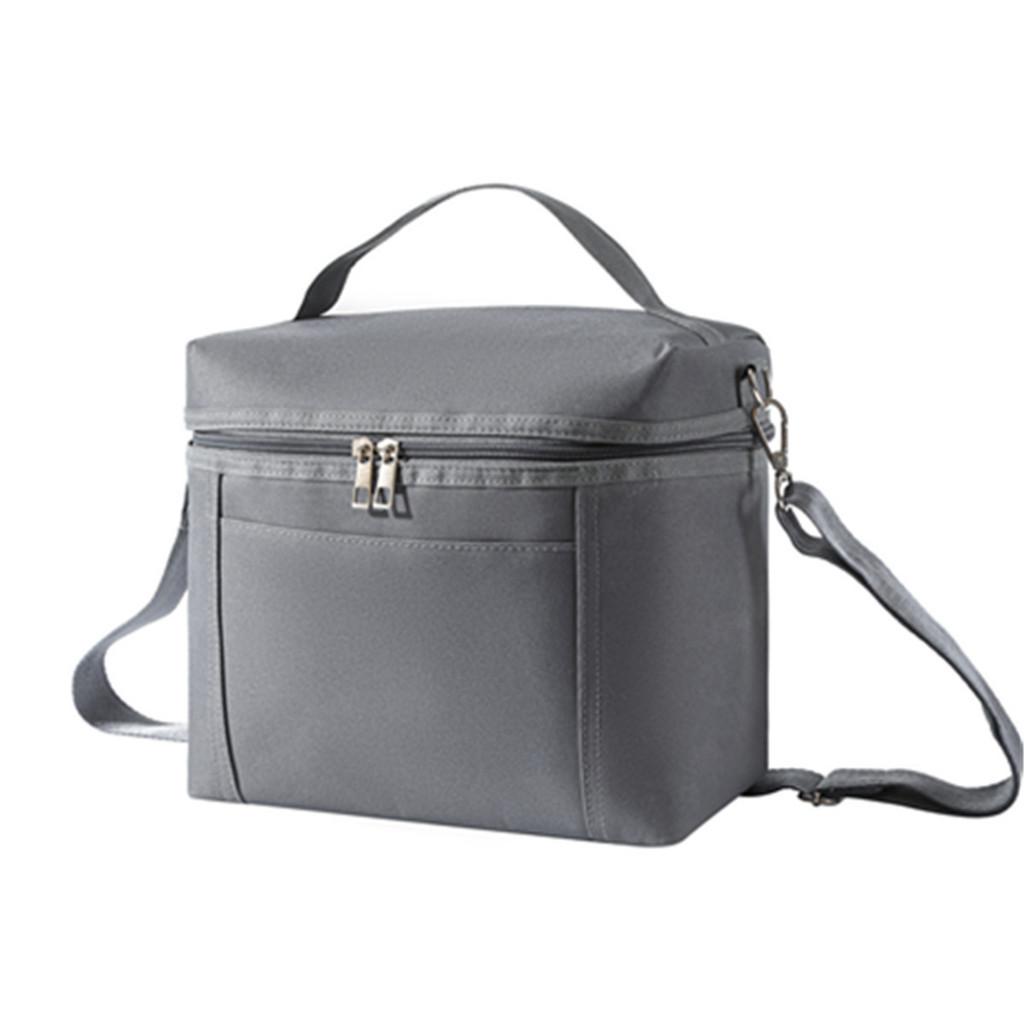 Insulated Lunch Bag For Commuters Large Capacity Oxford Fabric Portable Camping Cooler