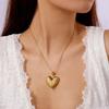 Fashion Heart Pendant Necklace Stainless Steel Geometric Chain For Women