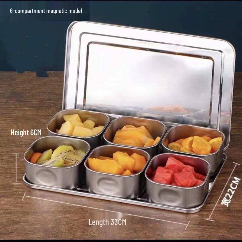 Sude Stainless Steel Spice & Condiment Box Set