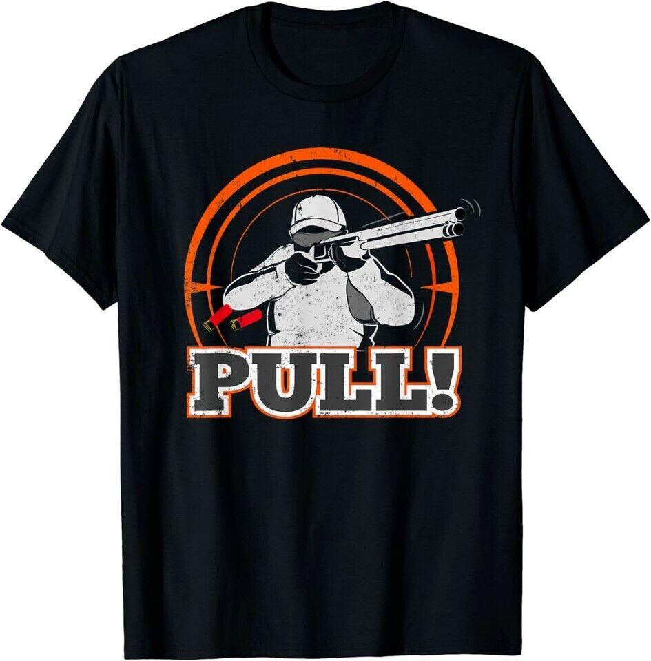 

NEW LIMITED Pull Clay Skeet Shooting Trap Shotgun Target Gift T-Shirt Unisex T-Shirt XXXL