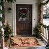 Christmas Welcome Doormat, Soft, Non-Slip Porch and Entryway Rug, Decorative Entryway Mat, Home Decor