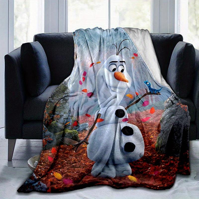 1pc, Disney Frozen II Olaf Blanket Perfect for Home Decor, Outdoor, Gift Idea, Flannel Throw, Bedroom, Living Room, Travel, Camping, Car Use