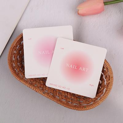 100Pcs Press-On Nail Packaging Display Handmade False Nail Design Swatch Show Card Manicure Sample Display Salon