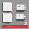 Smart Wireless Double Control Light Switch - No Wiring Needed, 220V Remote Master-Slave System