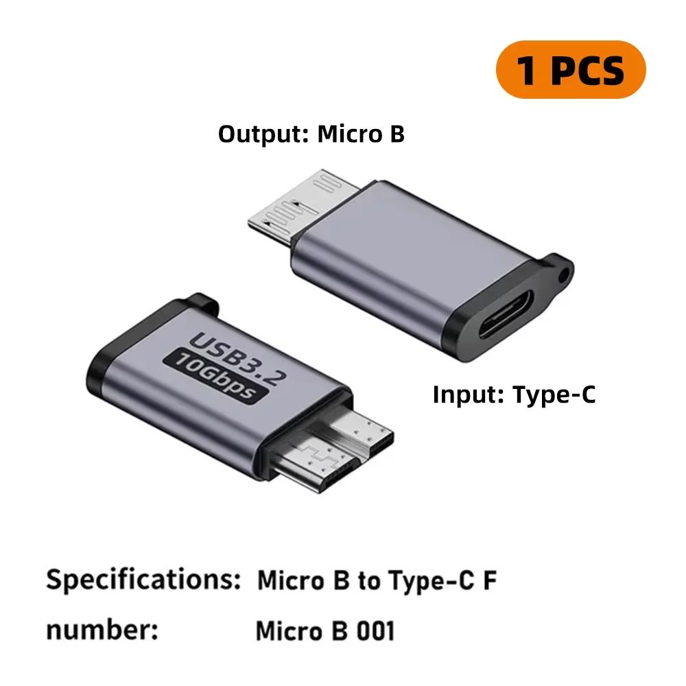 USB C 3.0 Micro B samec na USB C samice adaptér pro Samsung S5 externí pevný disk box notebook Type-C na Micro B konektor