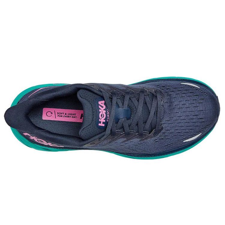 HOKA Clifton 8 Outer Space Atlantis Scarpe da Ginnastica da Donna Blu 1119394-OSAT