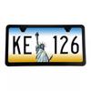 Stainless steel sharp Angle narrow edge ultra-thin license plate frame with 2 holes