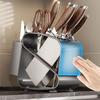 Stainless Steel Tabletop Knife Holder & Storage Rack