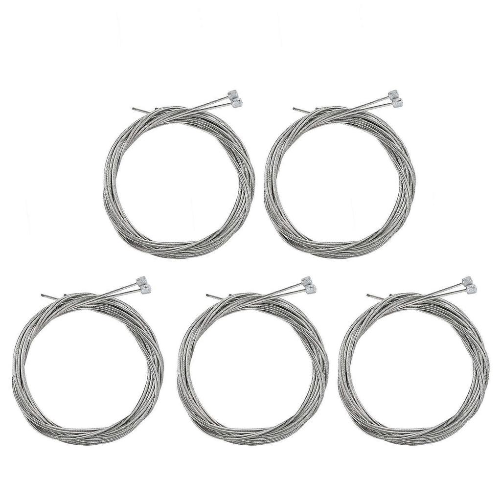 10Pcs Bike Shifter Cable Stainless Steel Rustproof Bicycle Gear Cable Shift Cable Wire for Mountain Bike Road Bike 2.1m