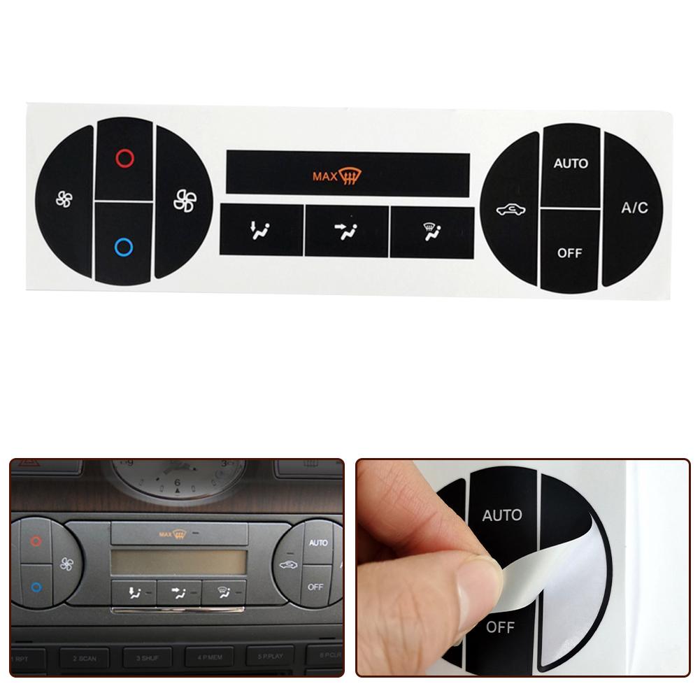 70*180mm AC Button Repair Stickers Black High-Quality