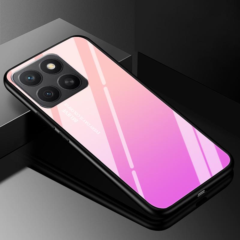 Tempered Glass Phone Case For Honor 400 Smart Luxury Hard Back Bumper Cover for Honor 400 Smart LGN-NX1 X6C X7D 4G 5G Capa