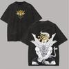 Mahoraga T Shirt Jujutsu Kaisen Men Vintage Acid Wash EightHandled Sword Divine General Anime Graphic Retro Cotton Tee Shirt