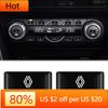2026 Hot For Renault Interior Stickers 10pcs Car Styling 3D Small Emblem Badge Stickers For Renault DACIA Scenic Loguna Twingo S