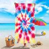 Colorful Tie Dye Beach Towel Oversized Soft Quick Dry Sand Free Lightweight Microfiber Bath Towel For Pool Travel Summer