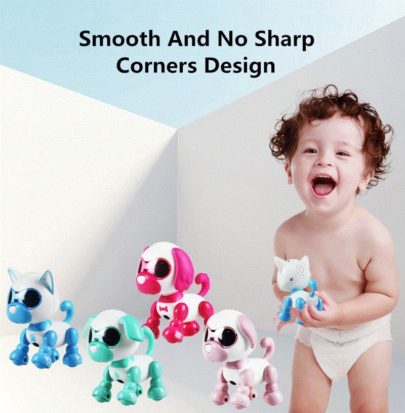 

Электронные светодиодные глаза, звук, запись сна, милая игрушка, индукционный умный щенок, роботизированная собака