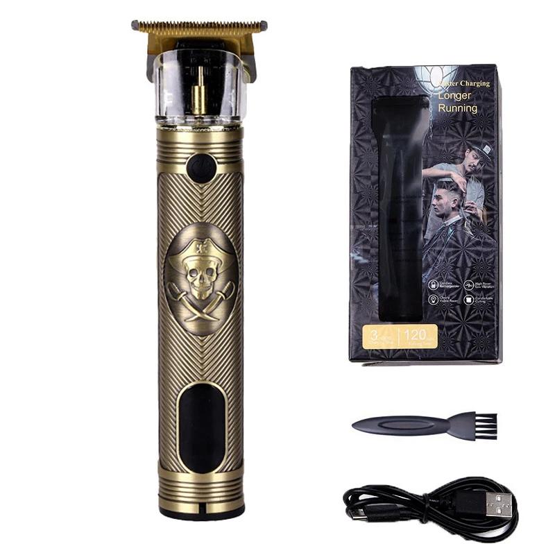 

2025 Новый Винтаж T9 Электрическая Беспроводная Машинка Для Стрижки Волос Профессиональная Парикмахерская Триммер Для Мужчин Машинка Для Стрижки Бритва