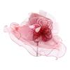 New face covering sunscreen beach hat women's summer organza feather flower fashion hat foldable sun hat