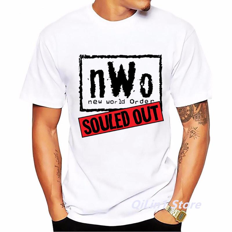Maglietta Vintage NWO Uomo Estate 2024 T-shirt Grafiche Homme Top Bianco Manica Corta Uomo Camisetas Hombre T-shirt Maglietta con Lettere