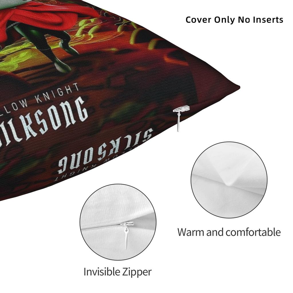 Hollow Knight 2020 Pillowcase Polyester Cushion Cover Decor Indie Games Action Adventure Pillow Case Cover Seat Wholesale