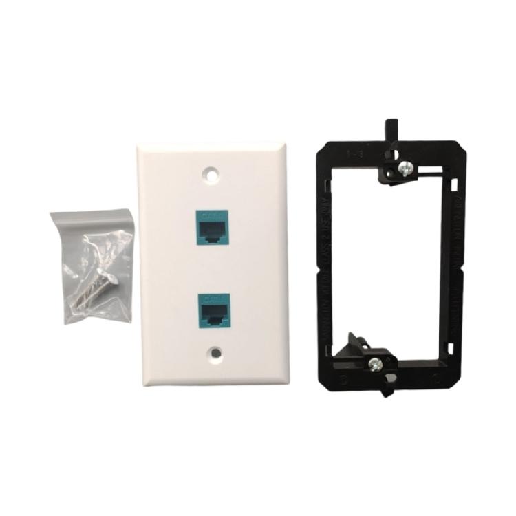 Ethernet Wall Plate Coupler Face Plates Female to Female Wall Inline Coupler Plates for Home Office Networking