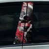 2 Stück Skelett Halloween Ritter Autoaufkleber DIY Auto B-Säulen Abdeckung Kratzer Wasserdicht Langlebig Dekoration Auto PET Aufkleber