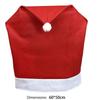 Christmas Chair Cover Red Non-woven Chair Cover Christmas Table Decoration Dining Chair Cover Christmas Party Party Supplies 6PC