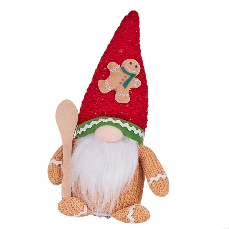 62KD Big Nose Christmas Gnomes, Plushes Christmas Tabletop Holidays Decoration for Home Display