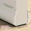 1pc PVC Door Bottom Sealing Strip with Brush Multiple Dustproof Soundproof Washable Weather Strip Snap-In Mount Stripping