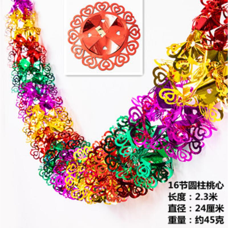 Barevná vánoční stromková třpytivá girlanda stuha bar lesklé vršky vánoční stromek závěsné ozdoby svatební párty dekorace