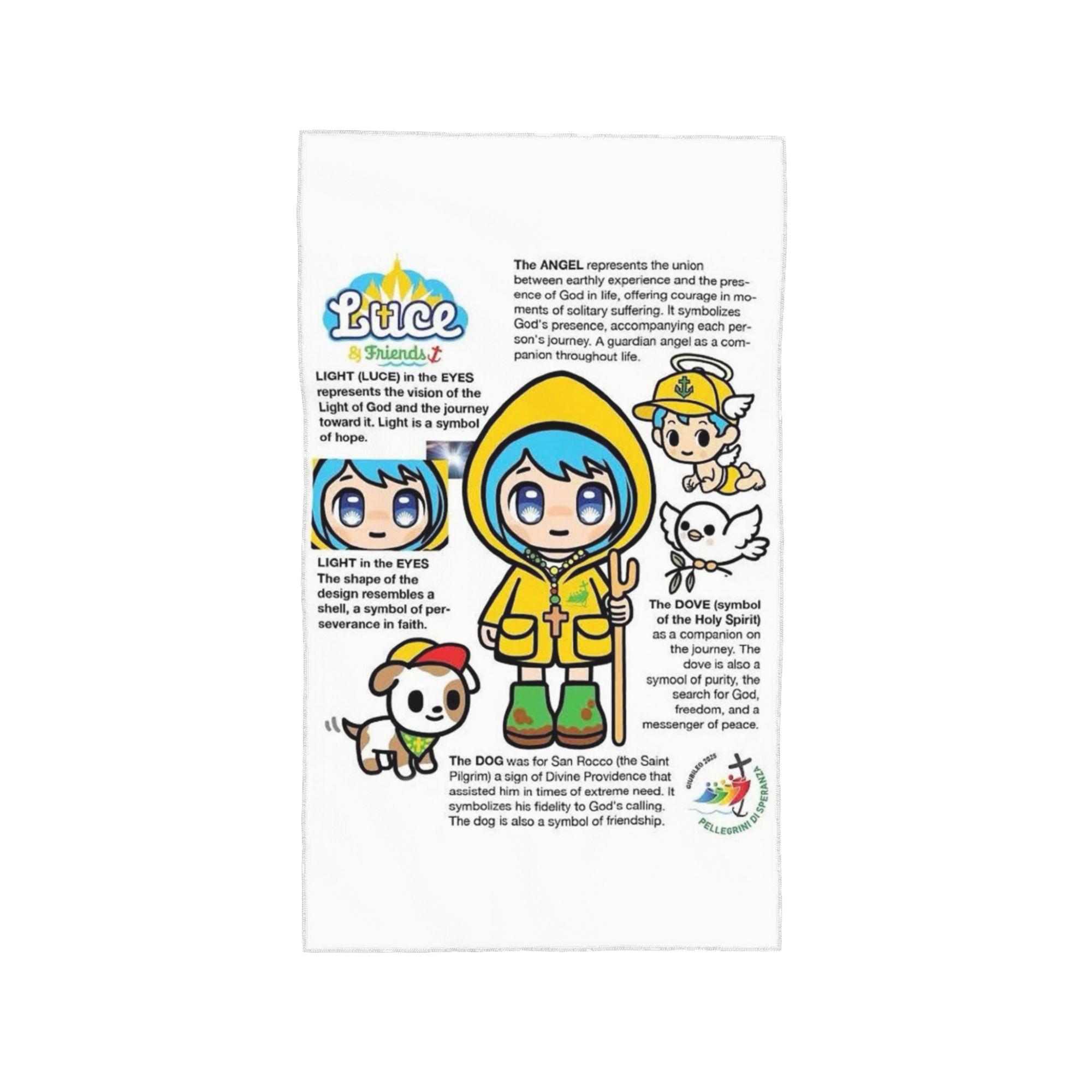 

Luce Vatican Mascot Soft Face Towel Quick Dry Pool Bath Cotton Towels Breathable W40*H60(CM)