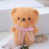 Whimsical Plush Bear And Rabbit Keychain Adorable Stuffed Animal Doll Backpacks For