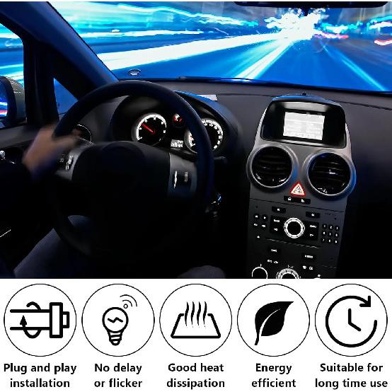 12 PCS T5 LED Bulbs, 74 73 37 2721 Trument Cluster Light Bulb, 12 Volt Bright Canbus Error Free LED Dashboard Light Bulb, 3030 SMD Automotive