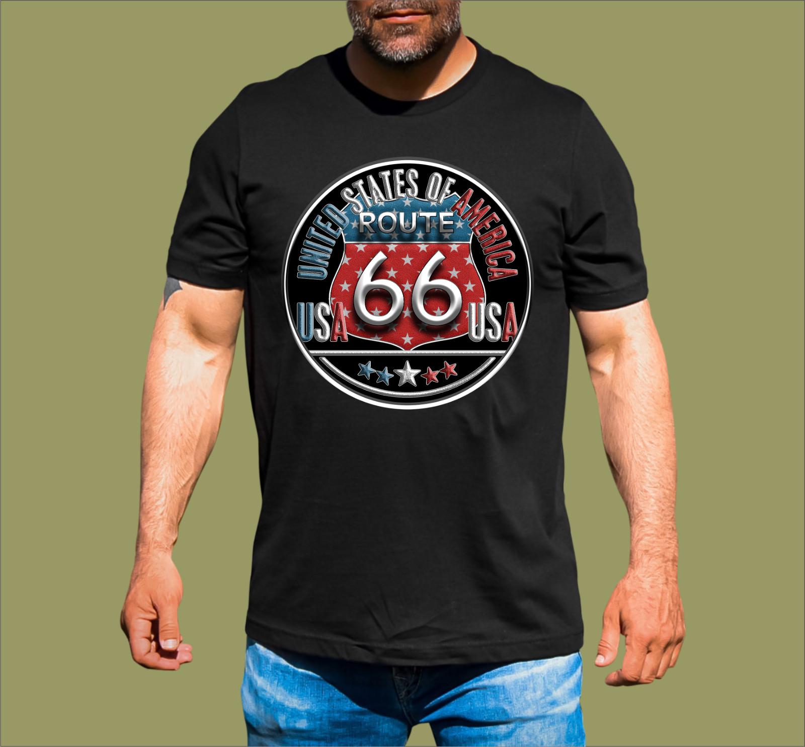 USA ROUTE 66 T-SHIRT S