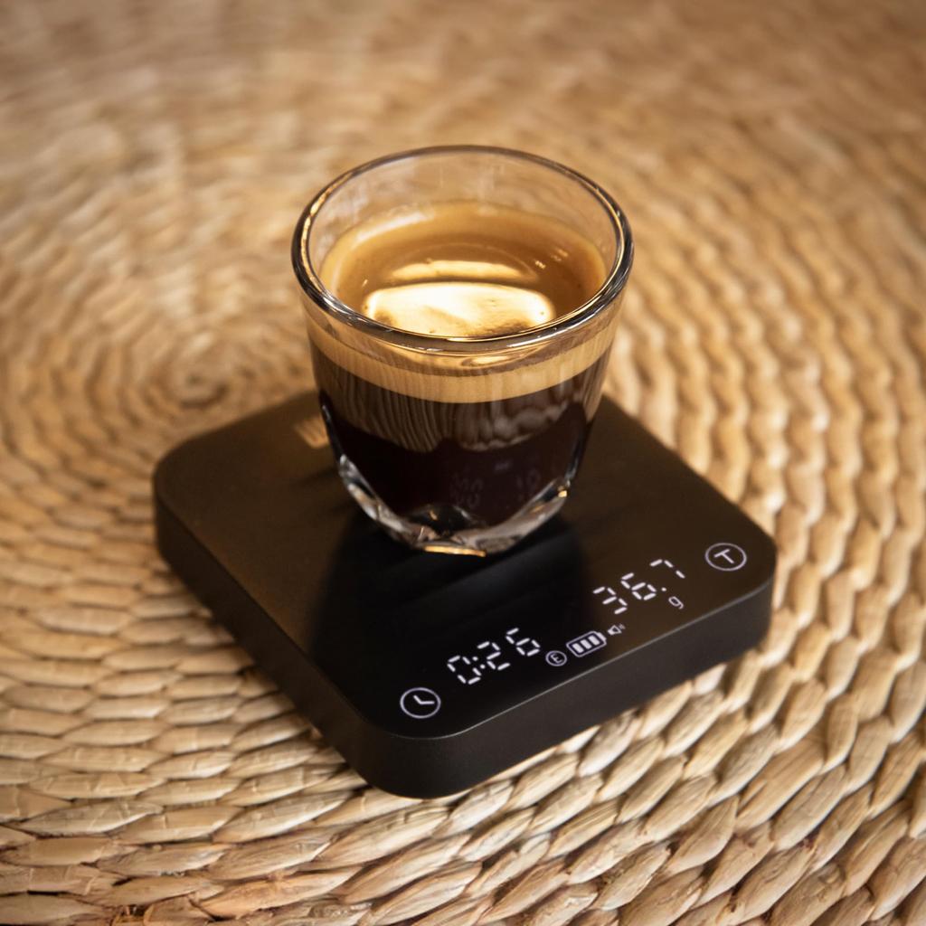 WACACO Exagram Pro Coffee Scale with Timer Smart Espresso Scale Automatic Timing Rechargeable Mini Digital Coffee Weight Scales Gram Ounce Milliliter