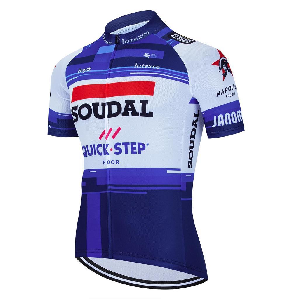 2025 Nuova Maglia da Ciclismo SOUDAL Team Solo Uomini Estate Manica Corta Abbigliamento Bicicletta Asciugatura Rapida Ciclismo Donna
