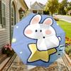 Cute Bunny Boot Automatic Opening/Closing Umbrella - Outdoor Travel Accessories for All Seasons, Lightweight and Durable 043