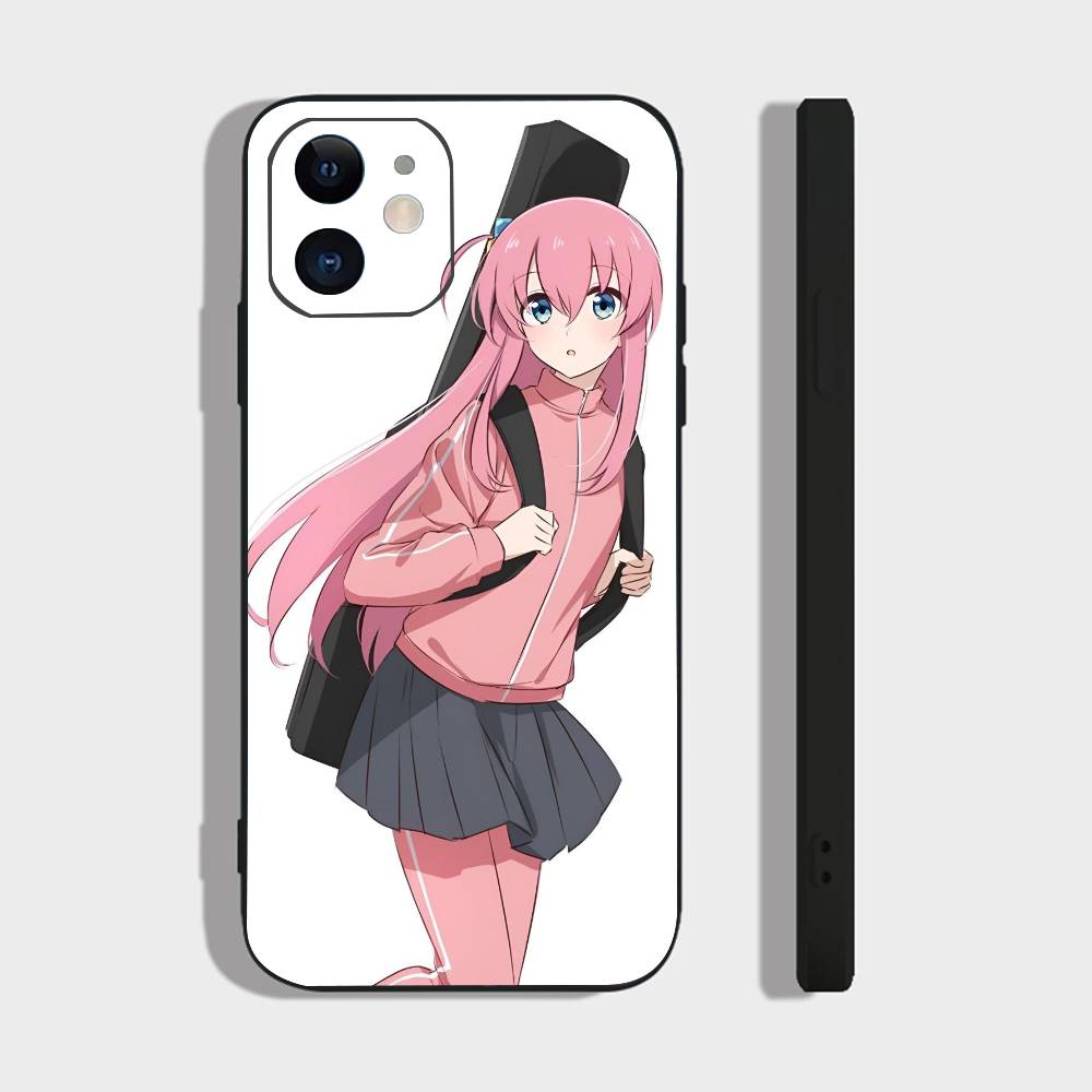 

Anime Bocchi The Rock For IPhone 15 16 14 Plus 13 12 11 17 Pro Max 17 Air Black Soft Phone Cover IPHONE 12