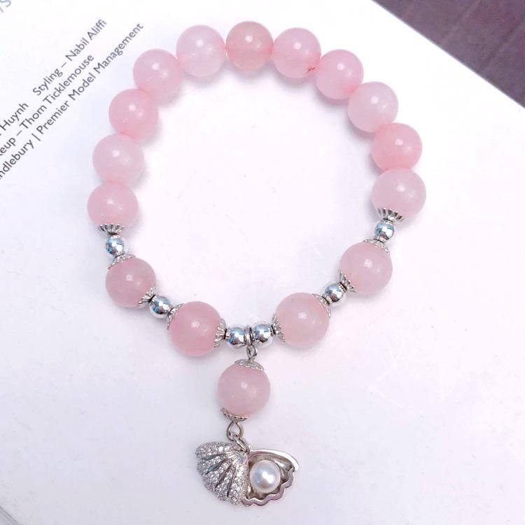 Fragrant honey sunk ashes like frost moisturizing jade small fish fairy shepherd bracelet blue mermaid tears pearl aquamarine bracelet