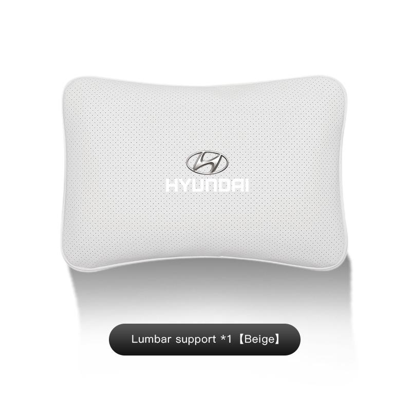 Car Suede Seat Headrest Auto Waist Rest Comfort Pillow For Hyundai Matrix Bayon Venue Veloster Tucson IX35 I40 Sonata IX20 Azera HH51