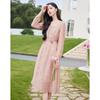 Sishui Nianhua Elegant Long Sleeve Midi Dress