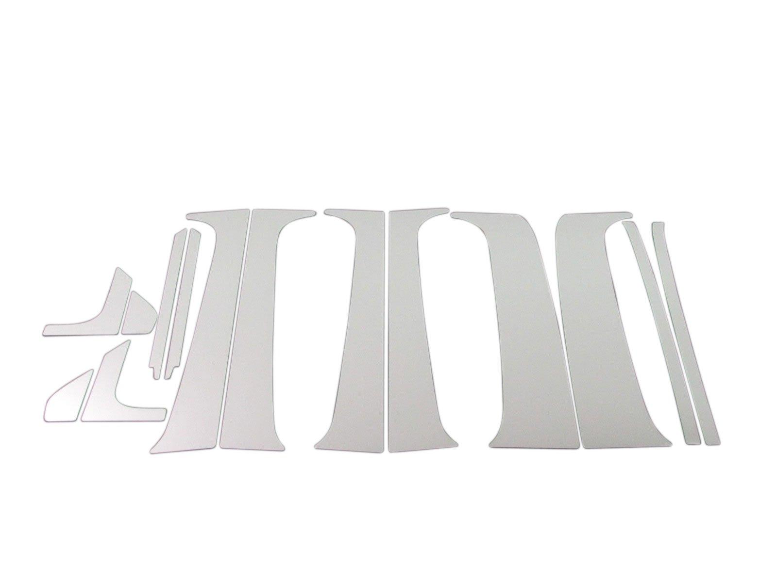 BRIGHTZ Finish Stainless Steel Pillar Panels for Wagon R Visor Compatible with H22 Wagon and Wagon R Ultra-Mirror (14-Piece Set) MH21S/MH22S (No