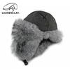 Northeast Hat Men's Thickened Suede Lei Feng Hat Outdoor Riding Windproof and Cold Imitation Rabbit Fur Warm Winter Hat Women